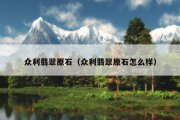 众利翡翠原石（众利翡翠原石怎么样）