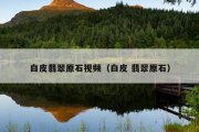 白皮翡翠原石视频（白皮 翡翠原石）