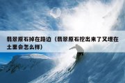翡翠原石掉在路边（翡翠原石挖出来了又埋在土里会怎么样）