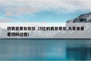 切翡翠原石砍价（5亿的翡翠原石,大家来看看切料过程）