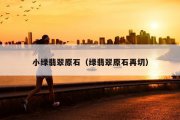 小绿翡翠原石（绿翡翠原石再切）