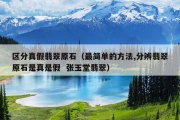 区分真假翡翠原石（最简单的方法,分辨翡翠原石是真是假 张玉堂翡<li><a href=