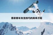 翡翠原石交流技巧的简单介绍
