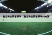鉴定珠宝翡翠原石（鉴定珠宝翡翠原石的方法）