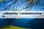 上海那里翡翠原石（上海有翡翠原石交易市场吗）
