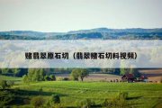 赌翡翠原石切（翡翠赌石切料视频）