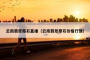 云南翡翠原石直播（云南翡翠原石价格行情）