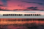 麻姑献寿翡翠原石图片（麻姑献寿写意图片）