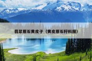 翡翠原石黄皮子（黄皮原石籽料图）