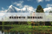 原石翡翠哪个好（翡翠原石选购）