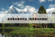 翡翠原石案例大全（翡翠原石的套路）
