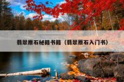 翡翠原石秘籍书籍（翡翠原石入门书）