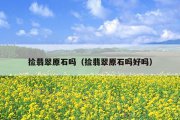 捡翡翠原石吗（捡翡翠原石吗好吗）