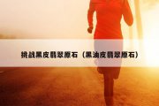 挑战黑皮翡翠原石（黑油皮翡翠原石）