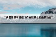 广安翡翠原石特征（广安翡翠台的最新动态?）
