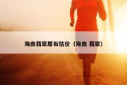 海南翡翠原石估价（海南 翡翠）