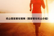 坑口翡翠原石视频（翡翠原石坑口介绍）