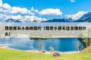翡翠原石小而精图片（翡翠小原石适合雕刻什么）