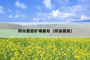 桦川翡翠矿场原石（桦渝翡翠）