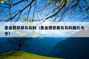 紫金翡翠原石石料（紫金翡翠原石石料图片大全）