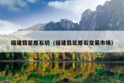 福建翡翠原石切（福建翡翠原石交易市场）