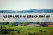 内丘翡翠毛料原石（内丘翡翠毛料原石价格表）