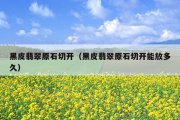 黑皮翡翠原石切开（黑皮翡翠原石切开能放多久）