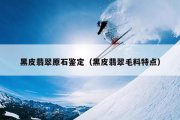黑皮翡翠原石鉴定（黑皮翡翠毛料特点）