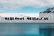 天津翡翠原石技巧（天津翡翠加工厂地址）
