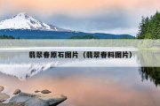 翡翠春原石图片（翡翠春料图片）