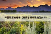开翡翠原石现场（开翡翠原石现场怎么样）