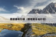 翡翠原石针藓（翡翠原石毛针花）