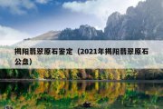 揭阳翡翠原石鉴定（2021年揭阳翡翠原石公盘）