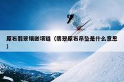 原石翡翠镶嵌项链（翡翠原石吊坠是什么意思）