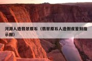 河源人造翡翠原石（翡翠原石人造假皮鉴别指示图）