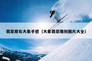 翡翠原石大象手感（大象翡翠雕刻图片大全）