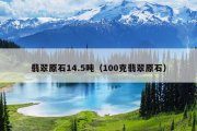 翡翠原石14.5吨（100克翡翠原石）